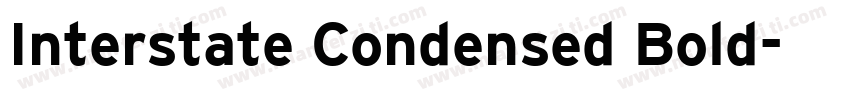 Interstate Condensed Bold字体转换
